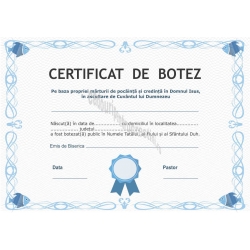 Certificat Botez, Model2